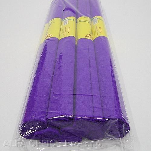 Krepový papír - role / 50 x 200 cm / fialová