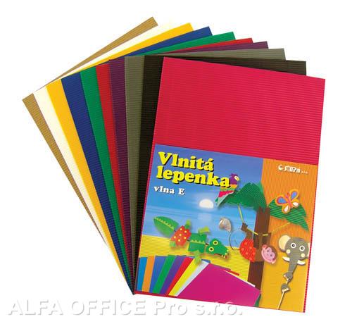 Lepenka dekorativní - rovná / barevný mix