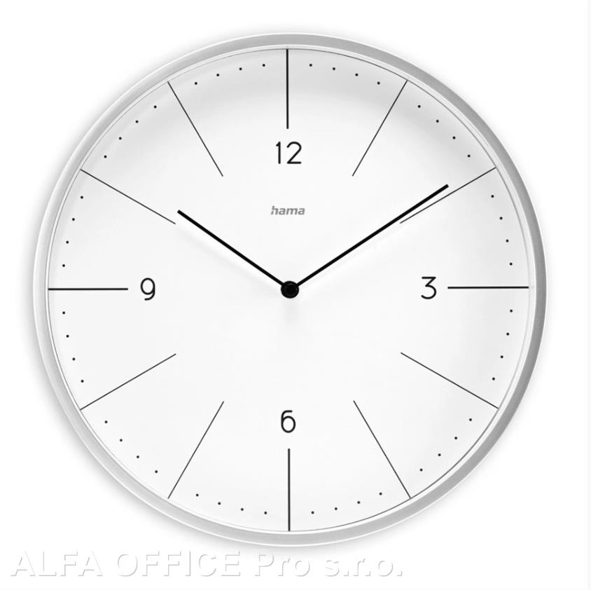 Nástěnné hodiny Hama Sardinia - šedá