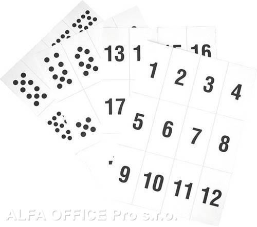 Písmena a číslice - sada číslic