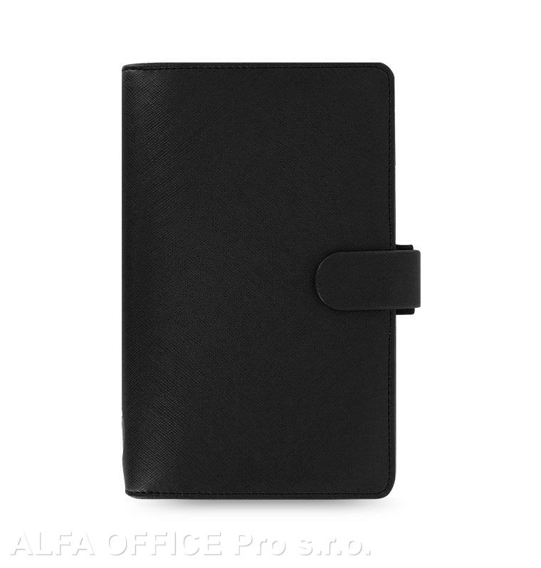 Filofax Saffiano A6 osobní compact týdenní černá