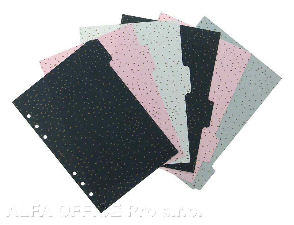 Rozřazovač Filofax Confetti A5 / 6 záložek