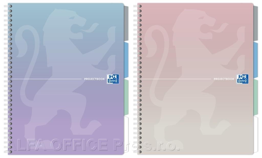 Blok Oxford Projectbook A4 - čtvereček / 80 listů