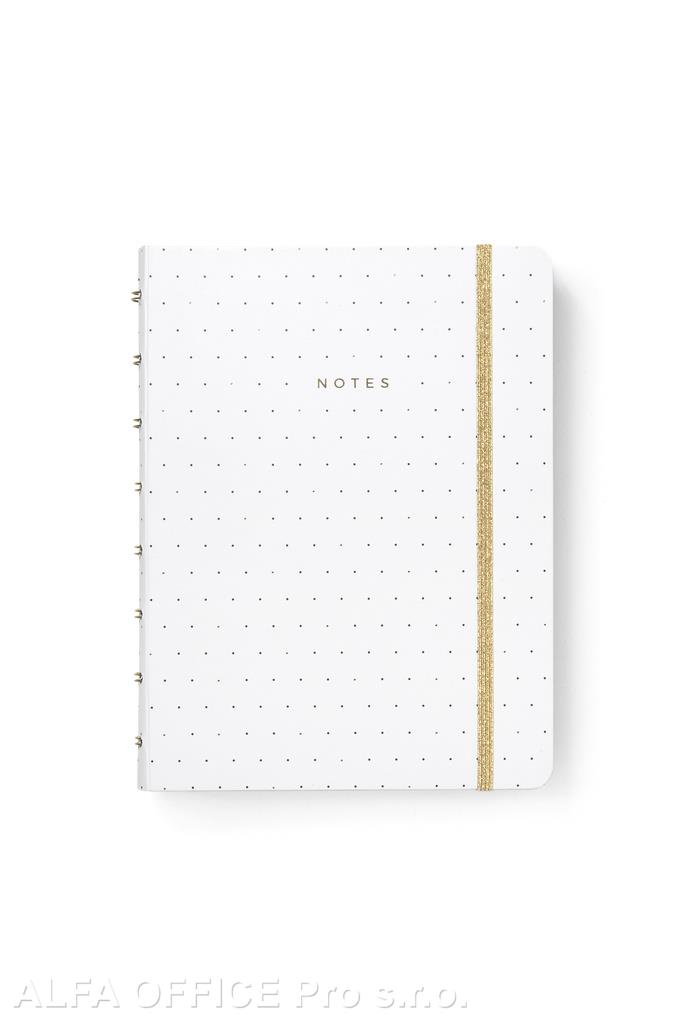 Blok Filofax Notebook Moonlight bílá - A5/56l