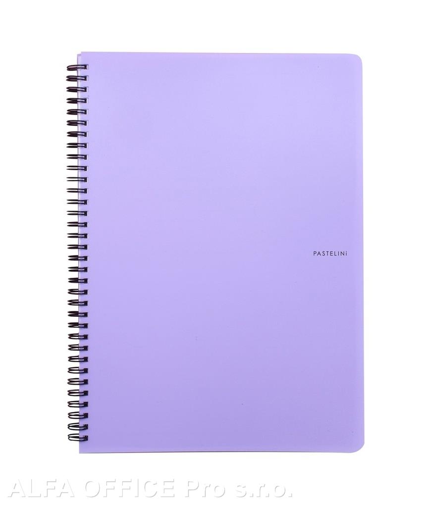 Blok kroužkový PASTELINi - A5 / linka / fialová