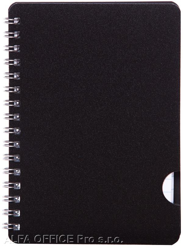 Blok BOBO Plastic s boční spirálou - A6 / linka