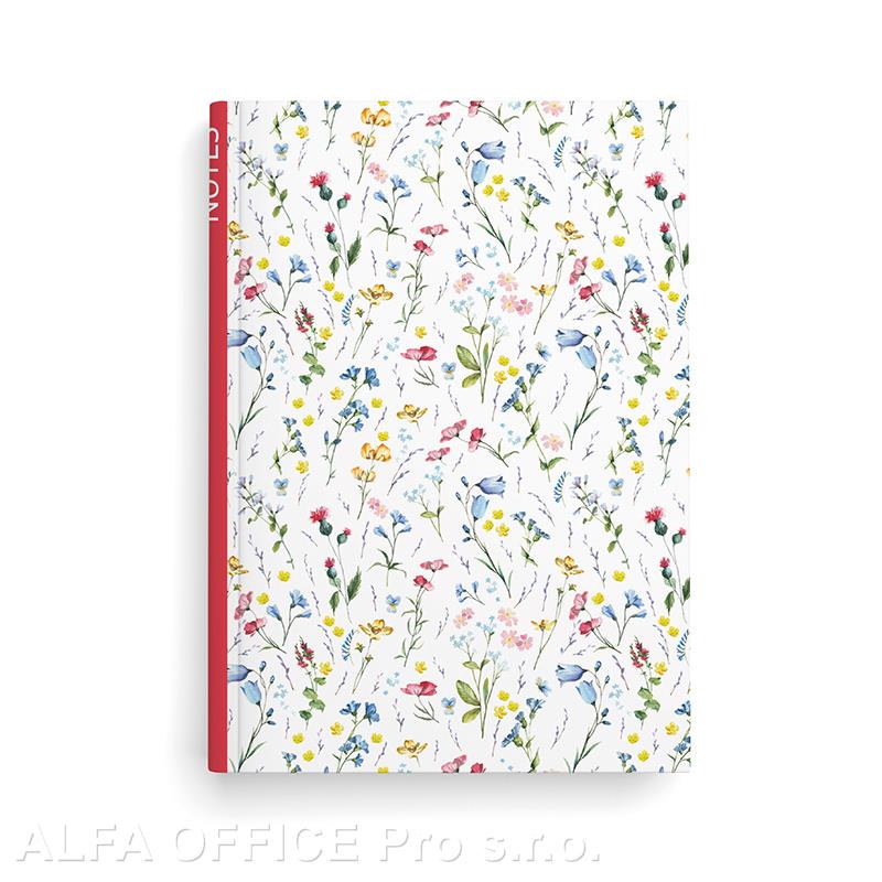 Kniha záznamní A5 - linka / 100 l / louka