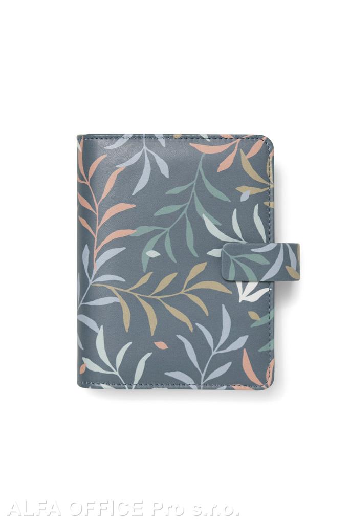 Diář Filofax Botanical kapesní/modrá