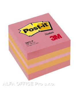 Samolepicí bločky Post-it minikostky - růžová / 400 lístků