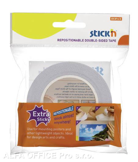Lepicí páska oboustranná snímatelná Stick´n by Hopax - 12 mm x 12 m