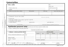 Optys 1051 cestovní příkaz 100 listů A5