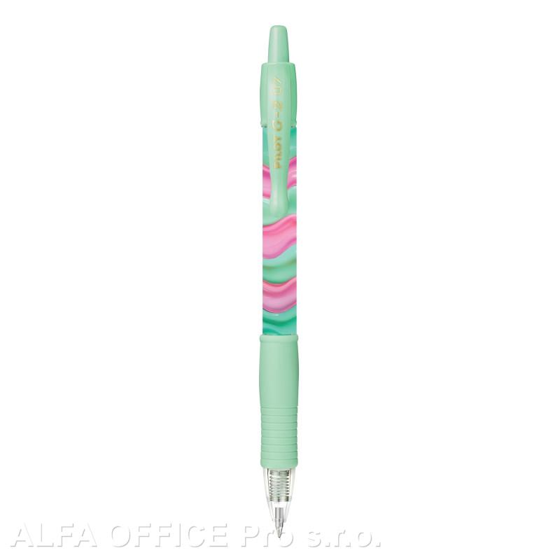 Gelový roller Pilot G-2 Flow 0,7 - zelená / černá náplň