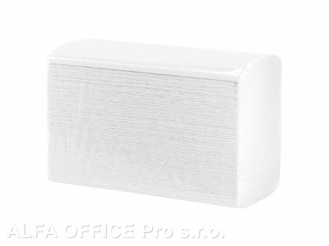 Ručníky papírové skládané Z-Z TOP SLIM bílé / 1-vrstvé / 200 ks