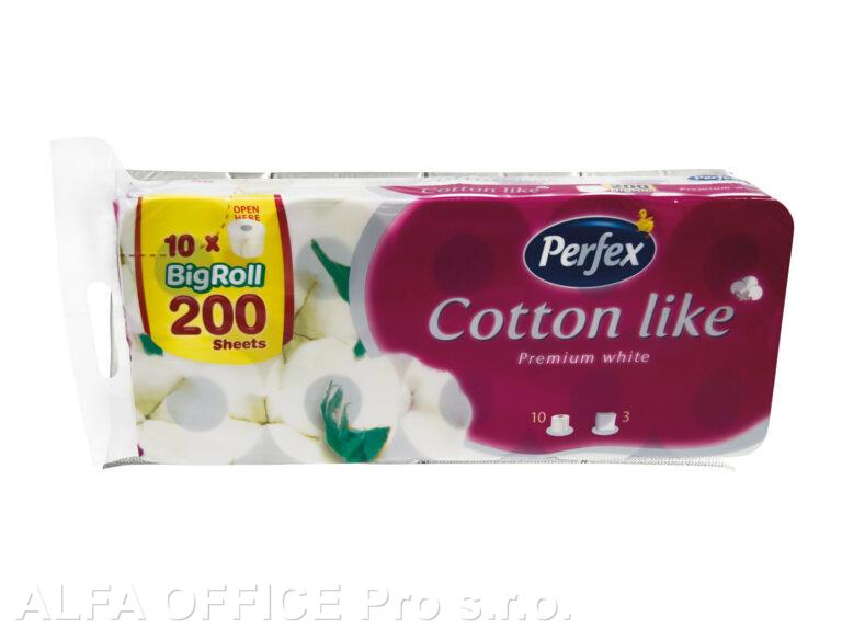 Papír toaletní Perfex Cotton like 3 -vrstvý / 8+2  ks