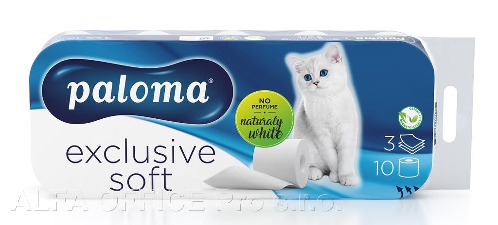 Papír toaletní Paloma Exclusive 3-vrstvý / 10 ks