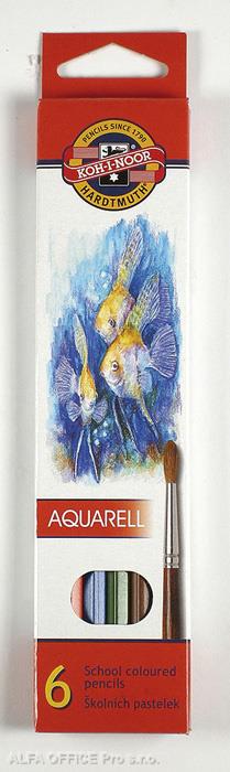 Pastelky Koh-i-noor Aquarel školní / 6ks