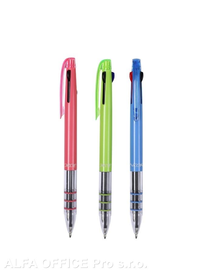 Kuličkové pero CONCORDE Trio Plus - 3barevné / mix