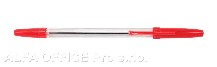 Kuličkové pero jednorázové - červená