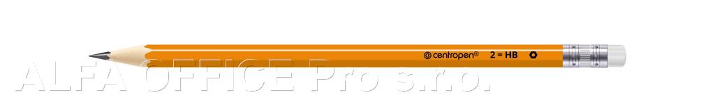 Šestihranná tužka Centropen 9510 - č.2 / HB s gumou