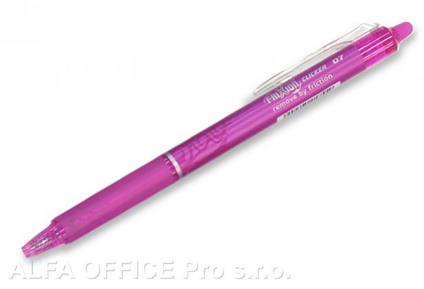 Roller Pilot FriXion Clicker 0,7 mm - růžová