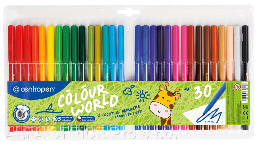 Popisovače Centropen 7550/30 - sada 30 ks