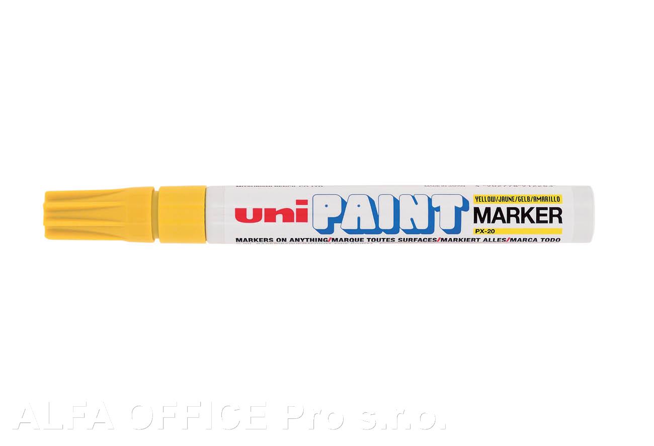 Popisovač UNI PAINT PX-20 lakový Medium / žlutá