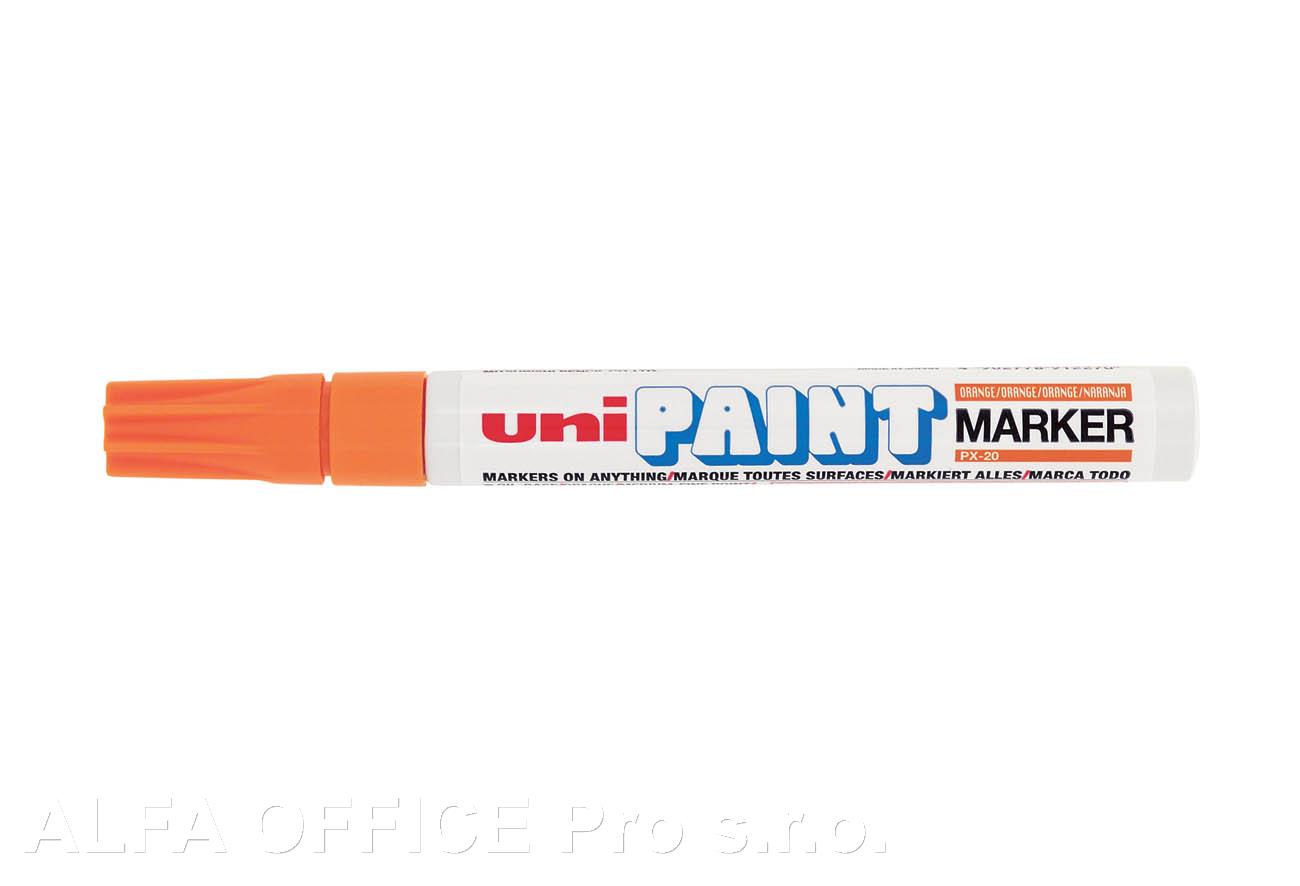 Popisovač UNI PAINT PX-20 lakový Medium / oranžová