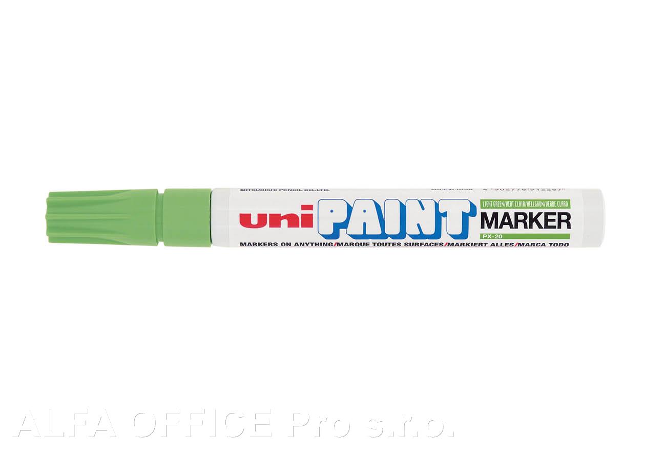 Popisovač UNI PAINT PX-20 lakový Medium / světle zelená