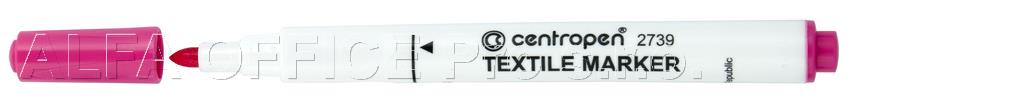 Značkovač Centropen 2739 na textil - růžová
