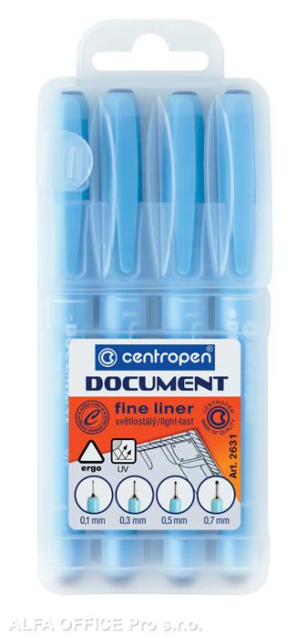 Liner Centropen 2631 Document - sada 4 ks