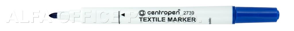 Značkovač Centropen 2739 na textil - modrá