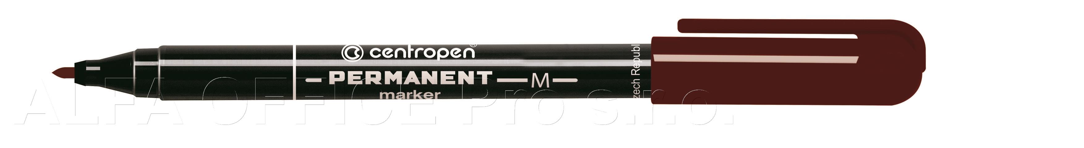 Popisovač Centropen Permanent 2846 / hnědá