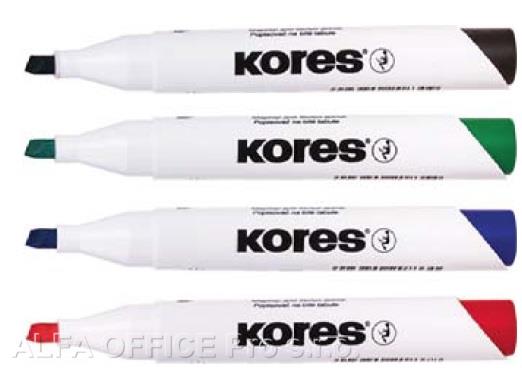 Popisovač Kores K-Marker Whiteboard - červená / klínový hrot
