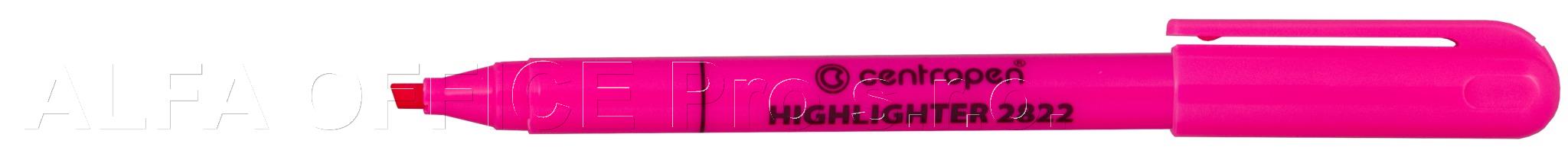 Zvýrazňovač Centropen 2822 / růžová