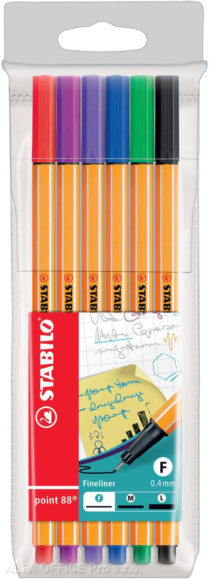 Liner STABILO® point 88 - sada 6 ks