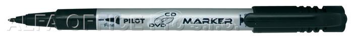 Popisovač Pilot CD / DVD Twin Marker - černá