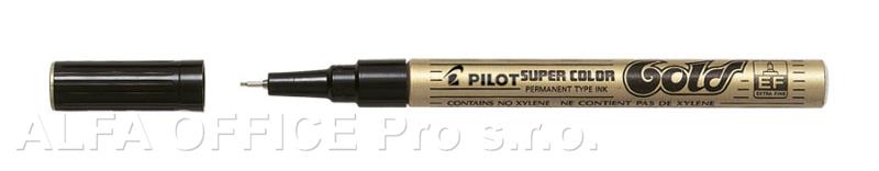 Popisovač Pilot Super Color - zlatá / EF / 0,5 mm