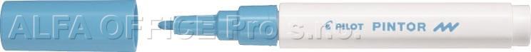 Popisovač Pilot Pintor F / pastelově modrá