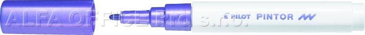 Popisovač Pilot Pintor F / metalická fialová