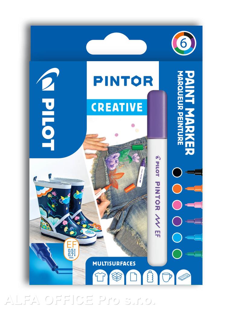 Popisovač Pilot Pintor EF Creative / sada 6 ks