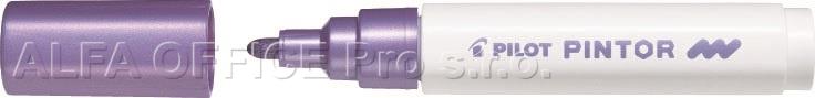 Popisovač Pilot Pintor M / metalický fialová