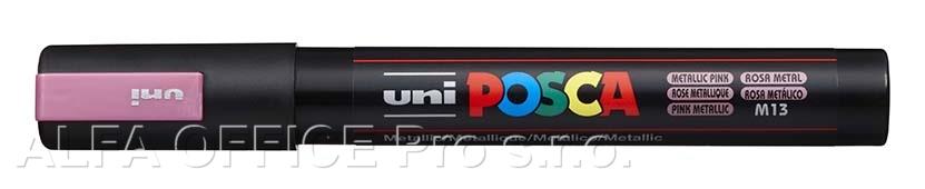 Posca popisovač / 2,5 mm - metal. růžová