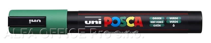 Posca popisovač / 2,5 mm - zelená