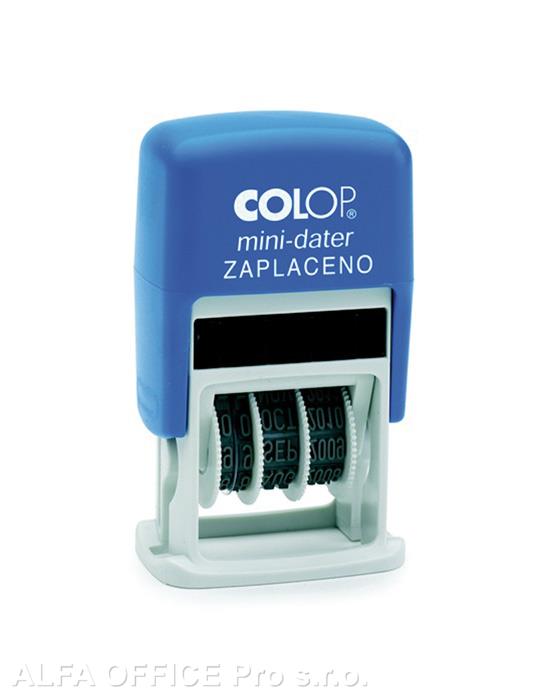 Colop datumka Mini dater S160 s textem ZAPLACENO