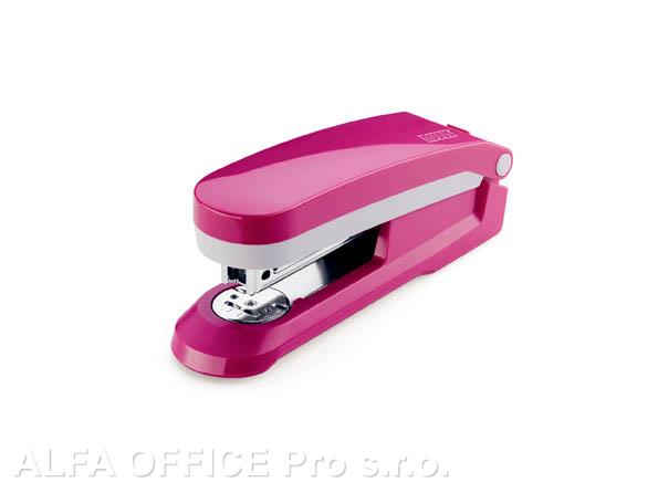 Kancelářský sešívač Novus E 25 / růžová - 25 listů