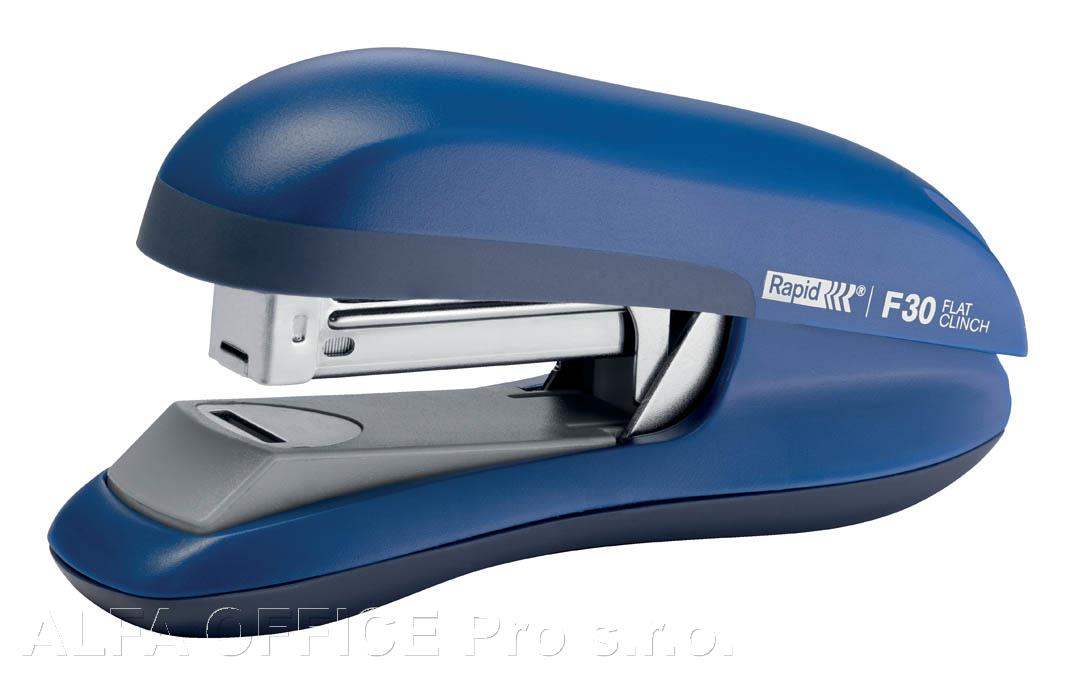 Kancelářský sešívač Rapid F30 s plochým sešíváním / modrá - 30 listů