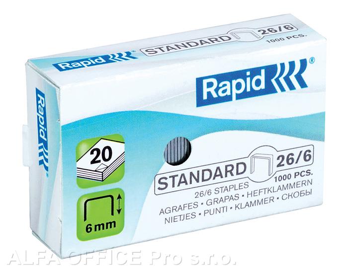 Spojovače Rapid - 26 / 6 / 1000 ks