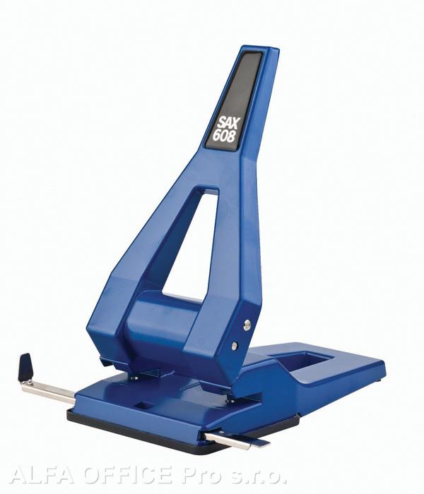 Kancelářský děrovač SAX 608 / modrá - 63 listů