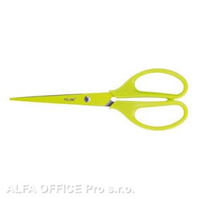 Nůžky Milan kancelářské zelená / 17 cm