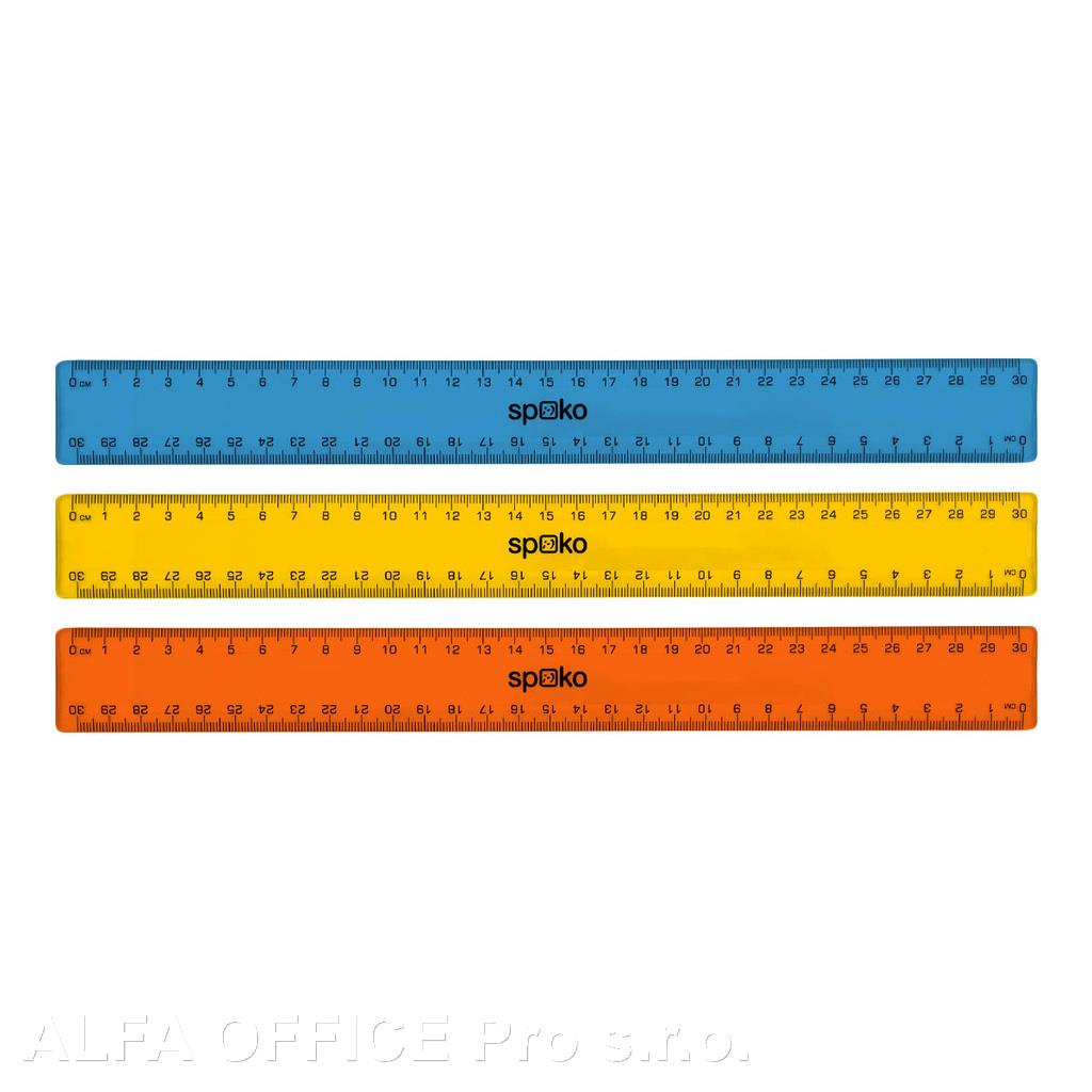 Pravítko SPOKO 30 cm - mix